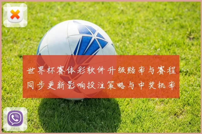 世界杯赛体彩软件升级赔率与赛程同步更新影响投注策略与中奖机率