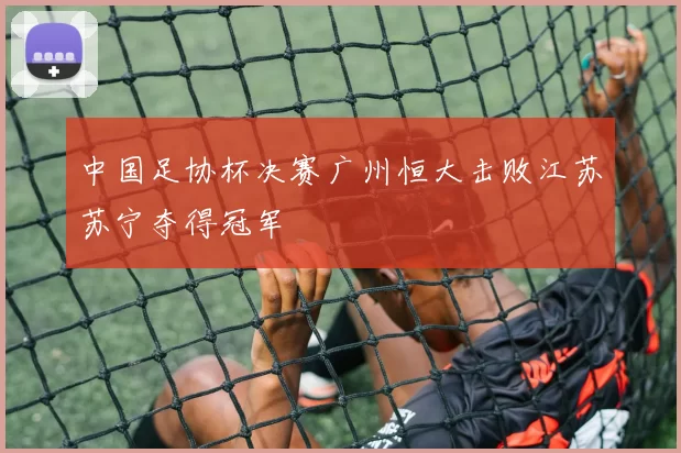中国足协杯决赛广州恒大击败江苏苏宁夺得冠军